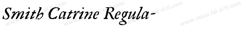 Smith Catrine Regula字体转换